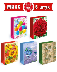 Пакеты подарочные микс MS-8 (5 в. по 2 шт.)