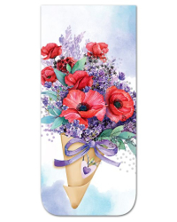 Закладка на магните "Маки"