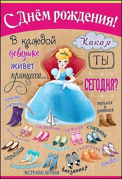 Открытка-поздравление "С днем рождения!"