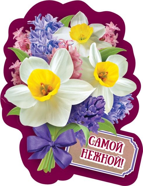 Виниловый магнит "Самой нежной"