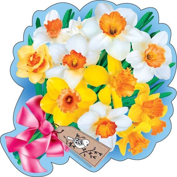 Украшение на скотче "Нарциссы" Украшение на скотче "Нарциссы"