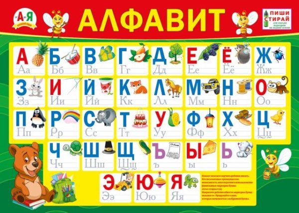Плакат "Алфавит" (Пиши-стирай)