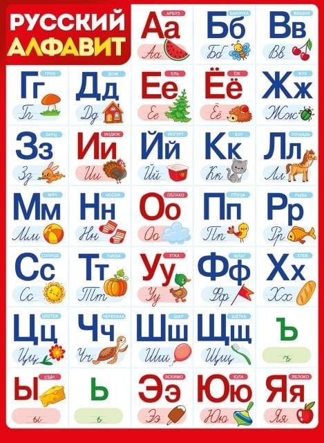 Плакат "Алфавит (русский)"