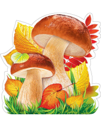Украшение на скотче "Грибы"