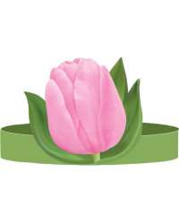 Корона Без надписи (ободок) РОЗОВЫЙ ТЮЛЬПАН