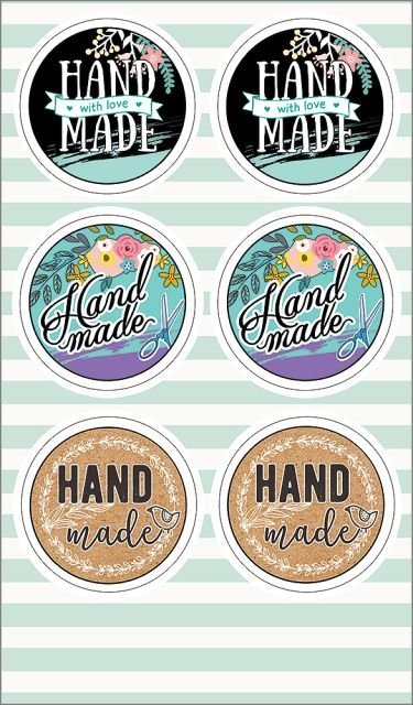 Наклейка "Hand made"
