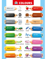 Плакат "COLORS" (Цвета)