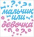 Наклейка оформительская "Мальчик или девочка?"
