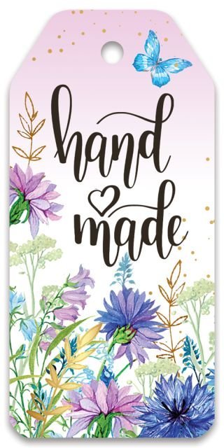 Бирка для подарка "Hand made"