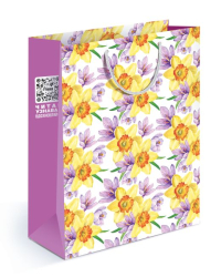 Пакет подарочный (ML) нарциссы и крокусы