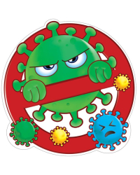 Украшение на скотче "СТОП Коронавирус"