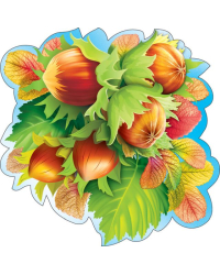 Украшение на скотче "Орехи"