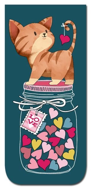 Закладка на магните "Котик"