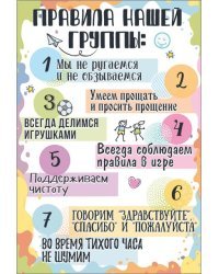 Плакат "Правила нашей группы"