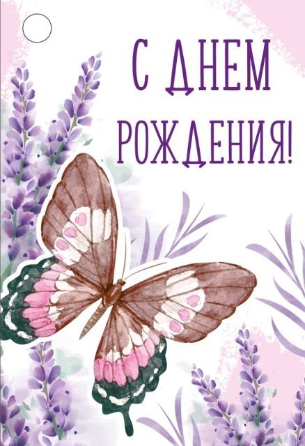 Бирка "С Днем рождения!"