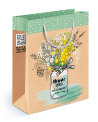 Пакет подарочный (M)  Мимоза