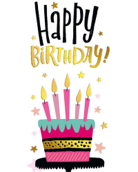 Конверт для денег "Hаppy Birthday!"