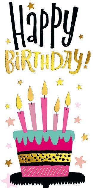Конверт для денег "Hаppy Birthday!"