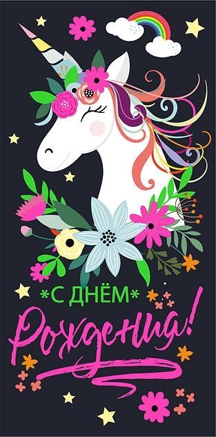 Конверт для денег "В день рождения!"