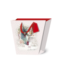 Сумка бумажная Лакарт "Новый год"