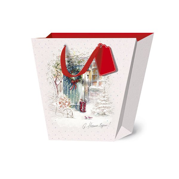 Сумка бумажная Лакарт "Новый год"