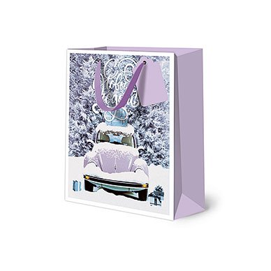 Сумка бумажная Лакарт "Новый год"