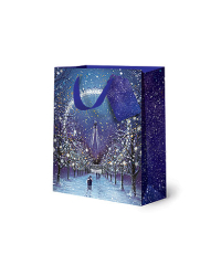 Сумка бумажная Лакарт "Новый год"