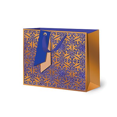 Сумка бумажная Лакарт "Новый год"