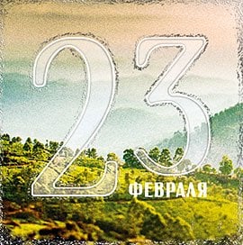 Открытка Лакарт "23 февраля"