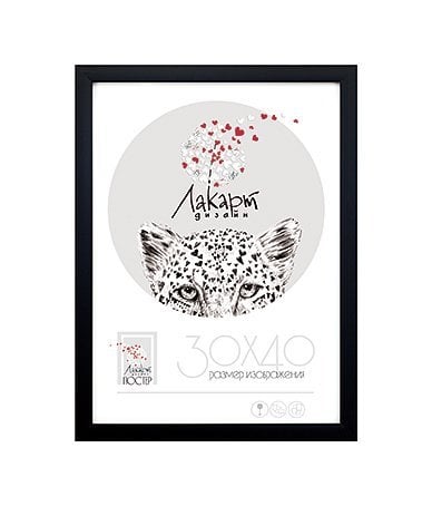 Рамка д/постера 30*40 из пластика черная