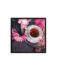 Постер 30*30 в черной рамке из дерева