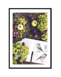 Постер 50*70 в черной рамке из дерева