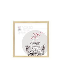 Рамка д/постера 30*30 из пластика нат/дерево