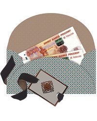 Открытка-конверт для денег Лакарт