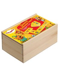 Игрушка дер. "Буратино" "Три кота", домино Любимые герои в дер. кор. (русс. уп.) в кор.120шт
