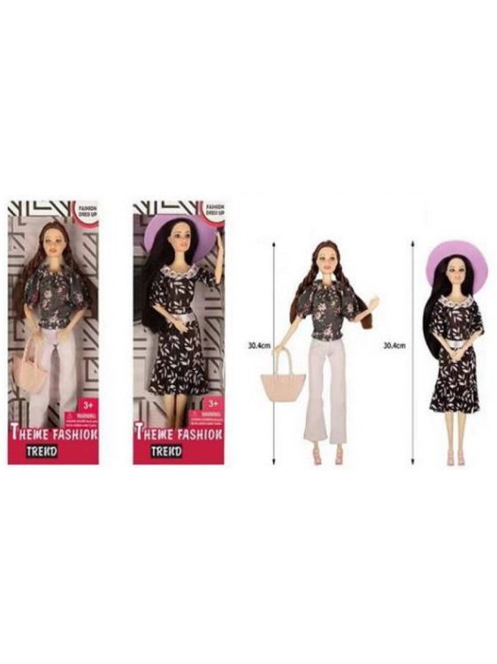 Кукла (30.4 см) "Модница"(1 предмет, шарнирная, микс: 2 вида,в кор.) ( Арт. 2223947)