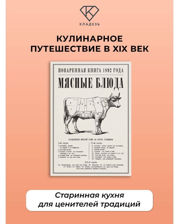 Дополнительное изображение книги «Мясные блюда. Поваренная книга 1892 года»