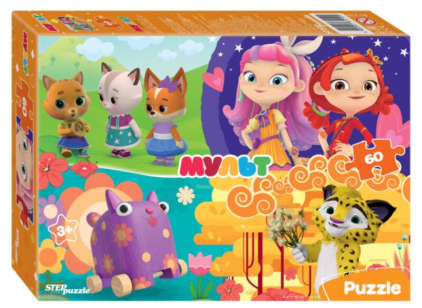 60 (STEPpazzle) Мозаика "puzzle" 60 "Сказочный патруль и др. Мульт" (0+ Медиа)