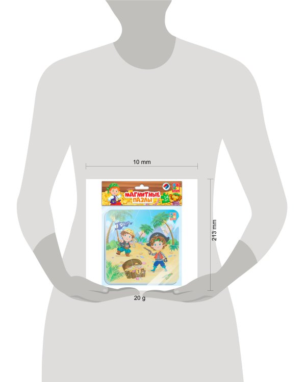 Магнитные пазлы "Пираты"