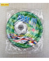 Тарелка бумажная Футбольный матч (17 см., 6 шт.) флоупак, ПФ 4  ФЛ-8249