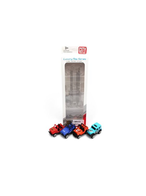 Набор машинок "Джипы"(10,2х4х26,7 см)(4 машинки), в коробке ( Арт. 2176261)
