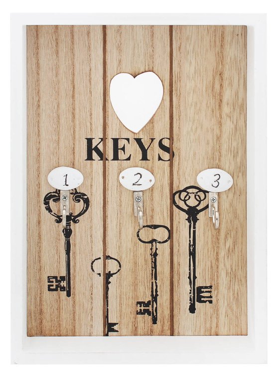 Ключницы (MILAND) Ключница настенная Ключики (3 крючка) УД-2471