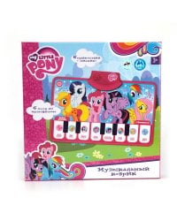 МУЗЫКАЛЬНЫЙ КОВРИК-ПИАНИНО "УМКА" MY LITTLE PONY, НА БАТ. РУССИФИЦ. В РУСС. КОР. в кор.48шт