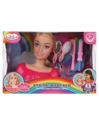 Кукла-манекен 22 см, в комплекте 23 аксессуара для создания стильного образа КАРАПУЗ в кор.16шт