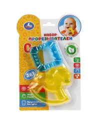 Набор прорезывателей 2-в-1 на карт. (русс. уп.) "Умка" в кор.4*24шт