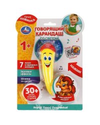 Развивающая игрушка. говорящий карандаш со светом. 30 песен, потешек, звуков. ТМ "Умка" в кор.120шт
