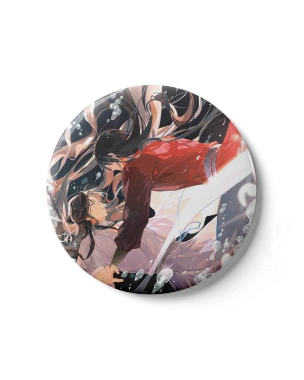 Значок металлический "Благословение небожителей. Пузыри. Круг"