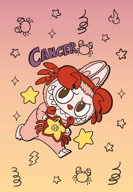 The Monsters. Астрологический блокнот Рак (Лабубу)