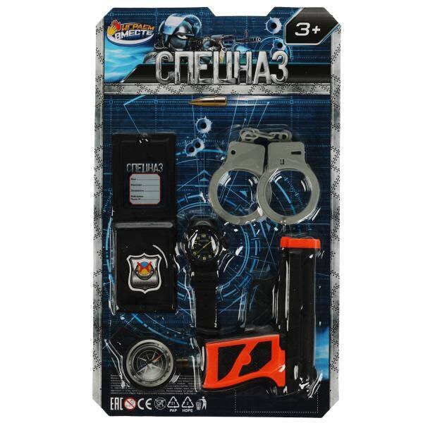 НАБОРЫ ПОЛИЦИЯ (Умка) Набор оружия спецназ пистолет, блист.15,7*28,5*5см ИГРАЕМ ВМЕСТЕ в кор.2*96шт