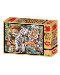 Пазл Super 3D «Кошачий сон», 500 детал., 6+ Размер собранного пазла 61х46см.(арт.10001) игр.-голов.